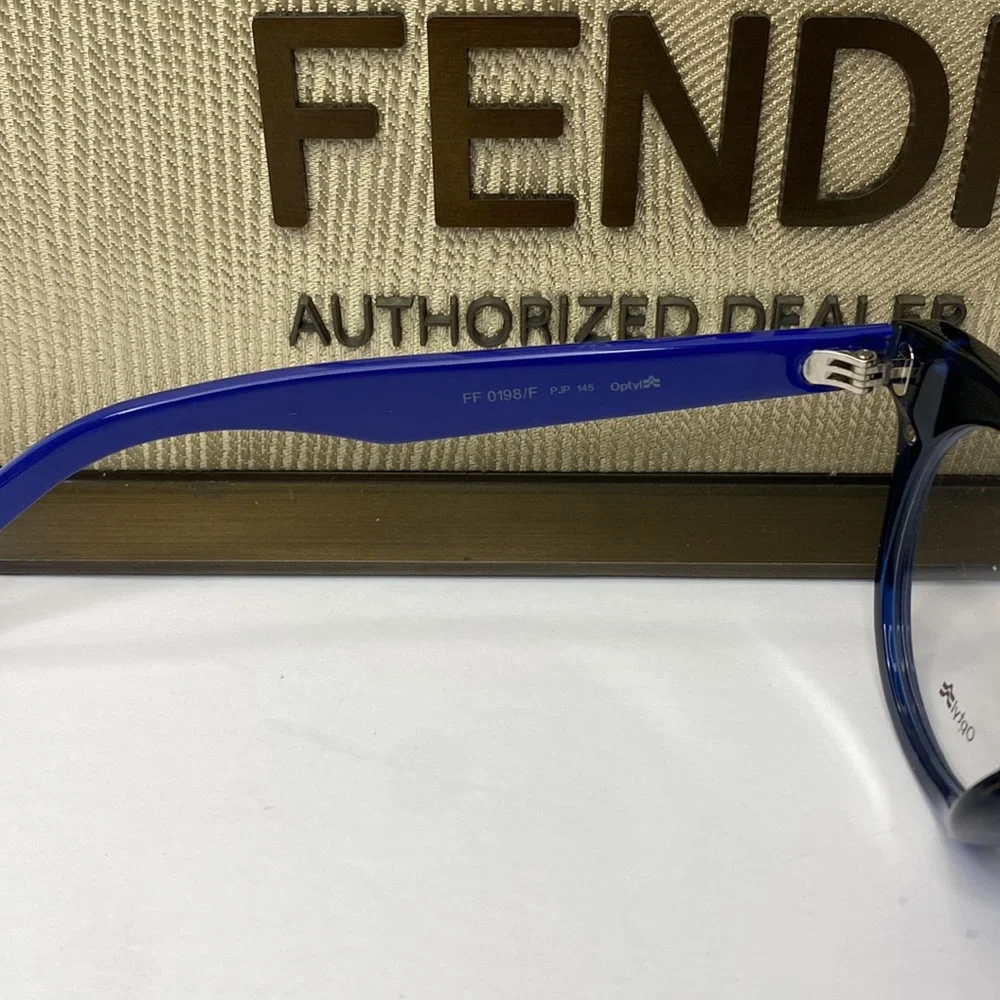 New Authentic- Fendi WOMEN'S FF0198 47MM OPTICAL FRAMES IN BLUE